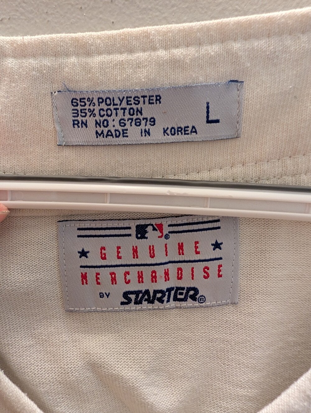 STARTER White, Blue & Red Chicago Cubs Baseball Jersey Size Large - Picture 2 of 5